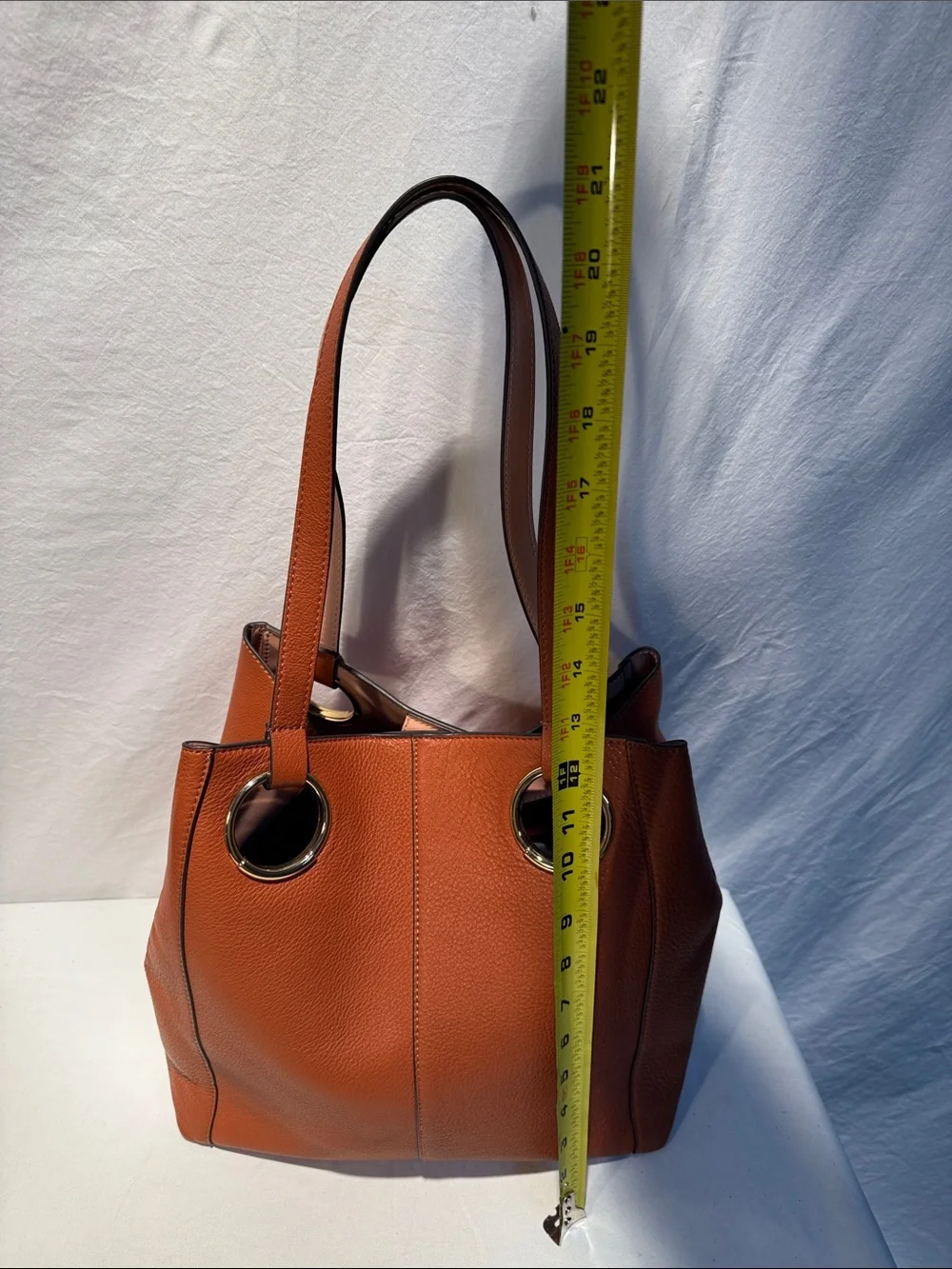 Vince Camuto Cognac Brown Shoulder Tote